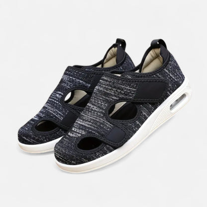 AlignWalk | Men’s Mesh Walking Shoes – Lightweight Slip-On for Swollen & Diabetic Feet