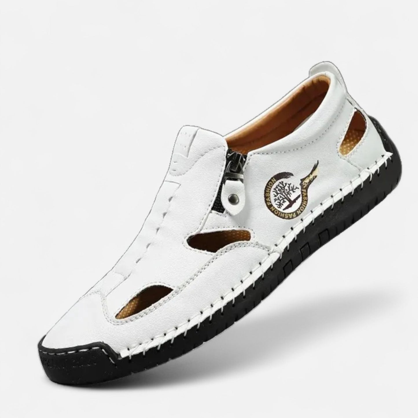 AlignWalk | Men’s Orthopaedic Casual Sandals – Zip Closure, City-to-Beach Comfort