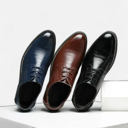AlignWalk | Men’s Orthopaedic Wingtip Dress Shoes – Classic Lace-Up, Business Comfort