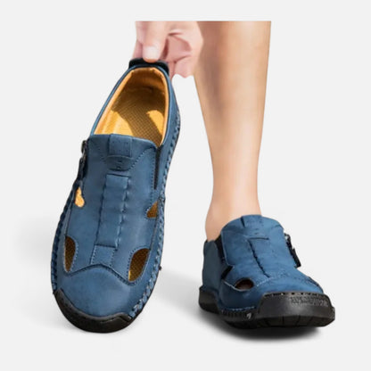 AlignWalk | Men’s Orthopaedic Casual Sandals – Zip Closure, City-to-Beach Comfort