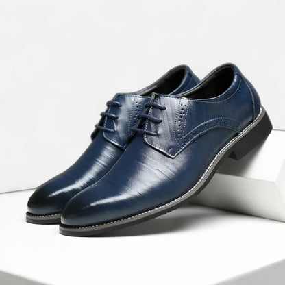 AlignWalk | Men’s Orthopaedic Wingtip Dress Shoes – Classic Lace-Up, Business Comfort