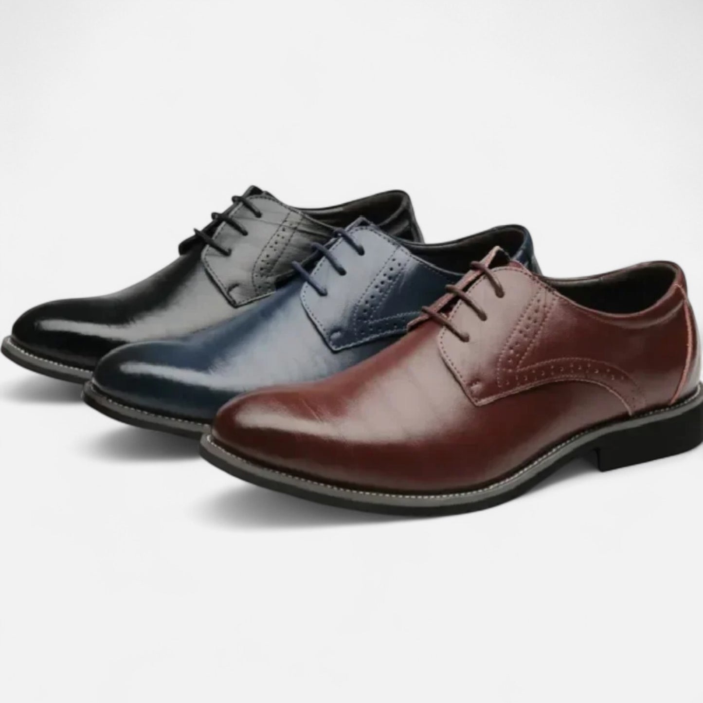 AlignWalk | Men’s Orthopaedic Wingtip Dress Shoes – Classic Lace-Up, Business Comfort