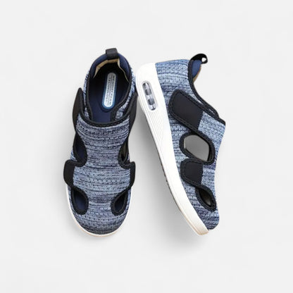 AlignWalk | Men’s Mesh Walking Shoes – Lightweight Slip-On for Swollen & Diabetic Feet