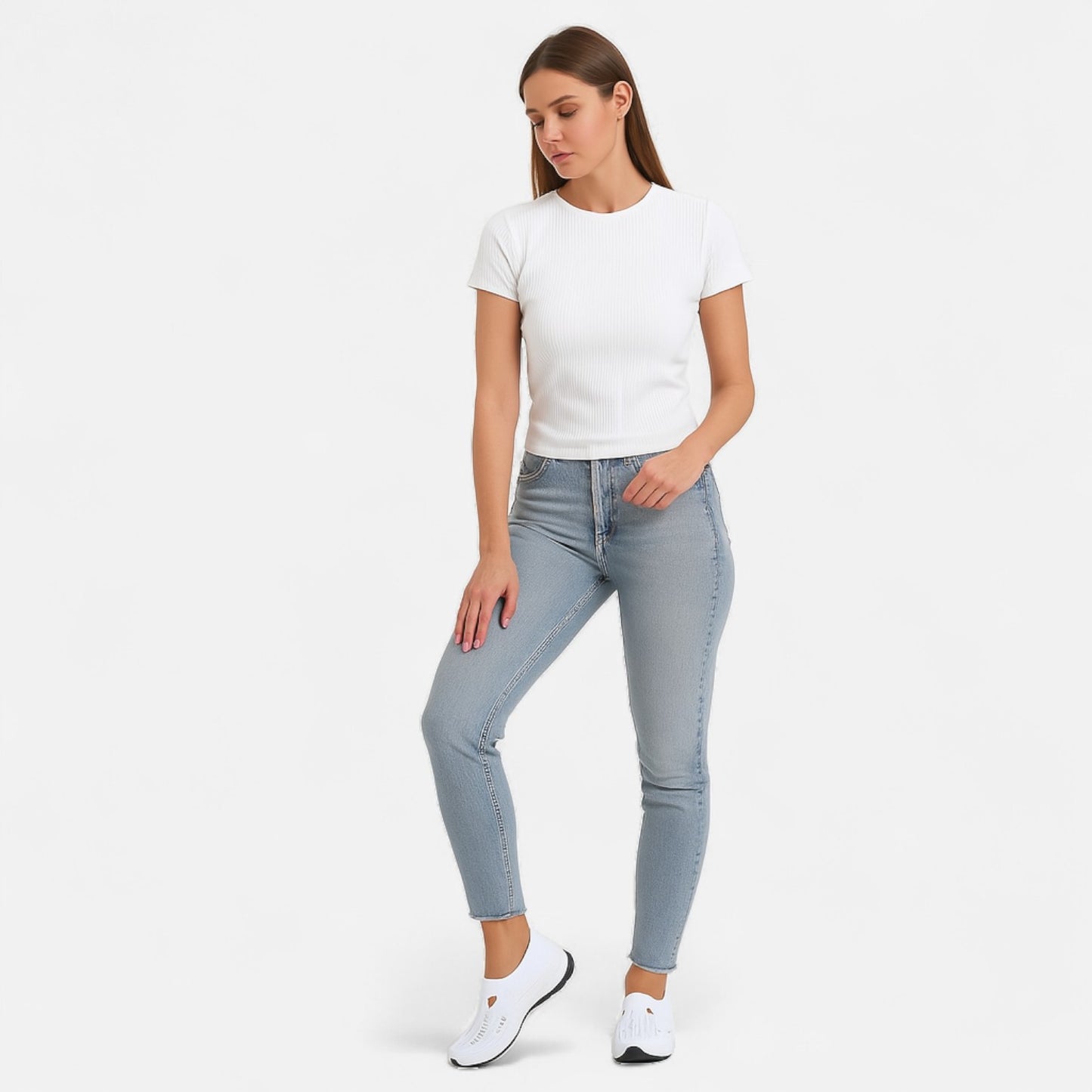 AlignWalk | Women’s Knit Slip-On Trainers – Breathable Comfort, Everyday Support