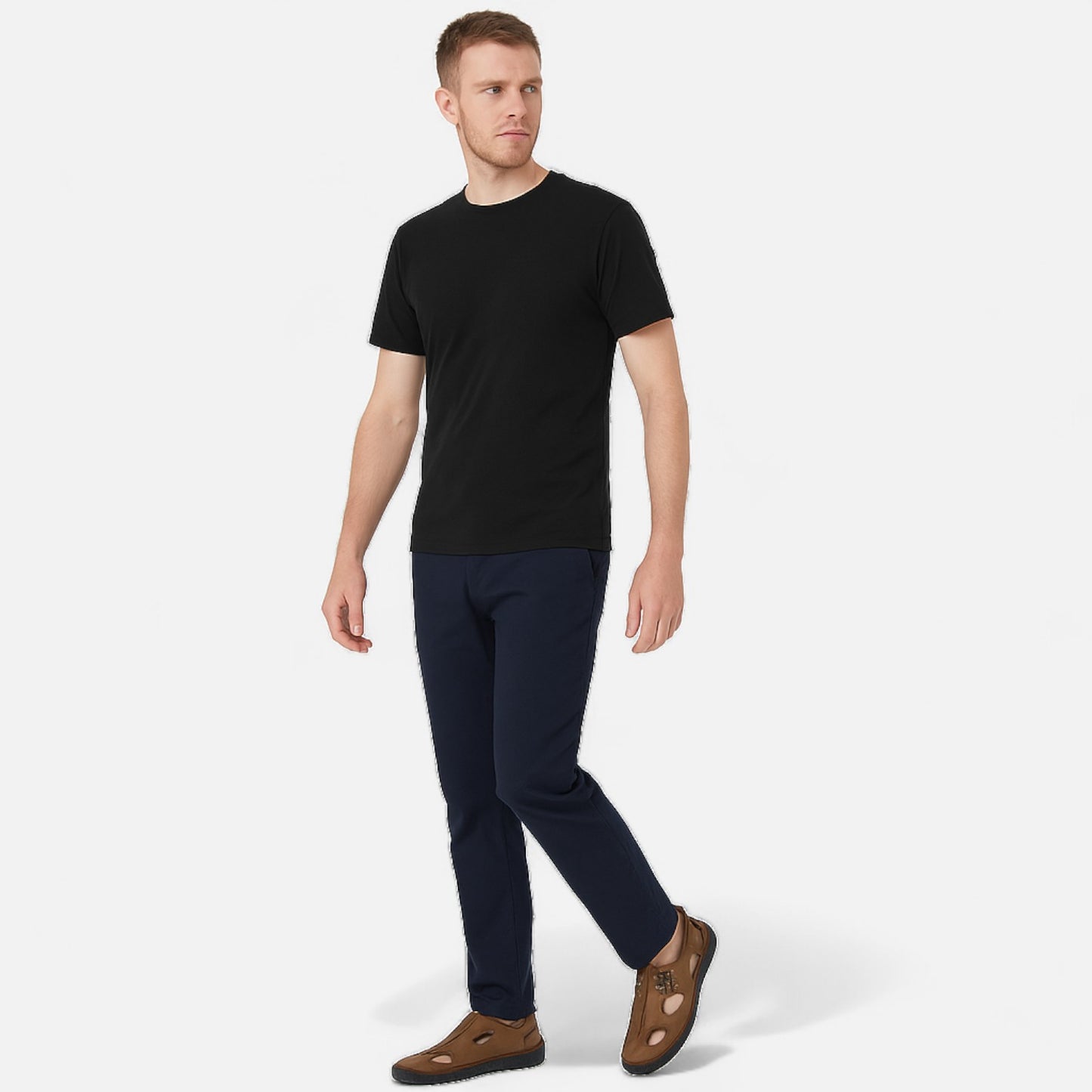 AlignWalk | Men’s Orthopaedic Casual Sandals – Zip Closure, City-to-Beach Comfort