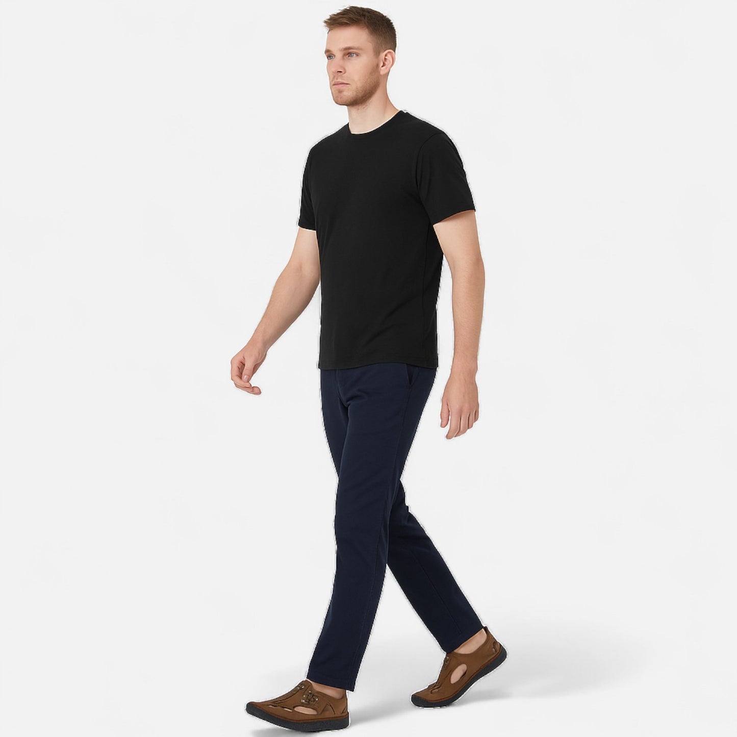 AlignWalk | Men’s Orthopaedic Casual Sandals – Zip Closure, City-to-Beach Comfort