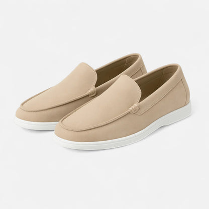 AlignWalk | Men’s Low Suede Loafers – Classic Slip-On, Refined Low Profile