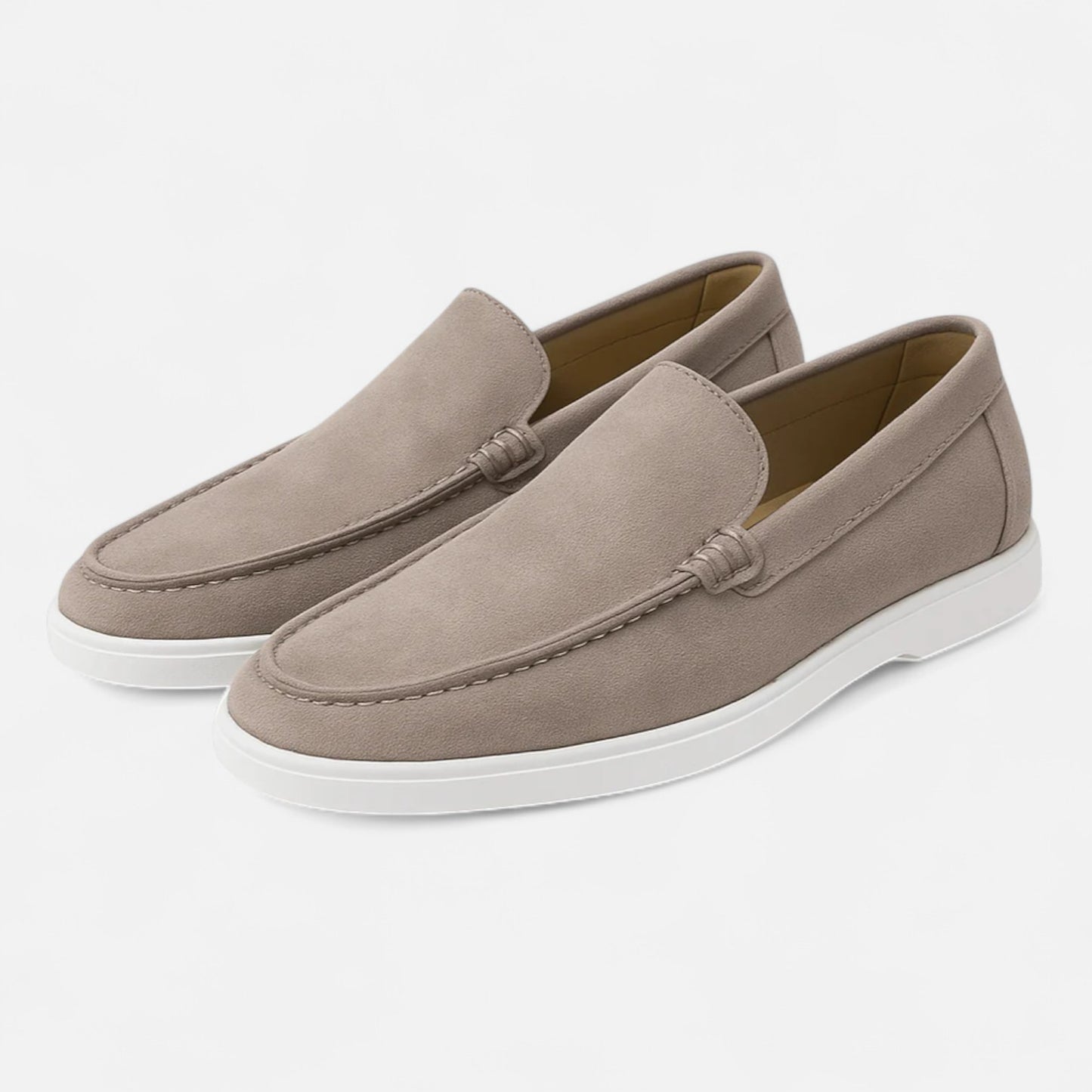 AlignWalk | Men’s Low Suede Loafers – Classic Slip-On, Refined Low Profile
