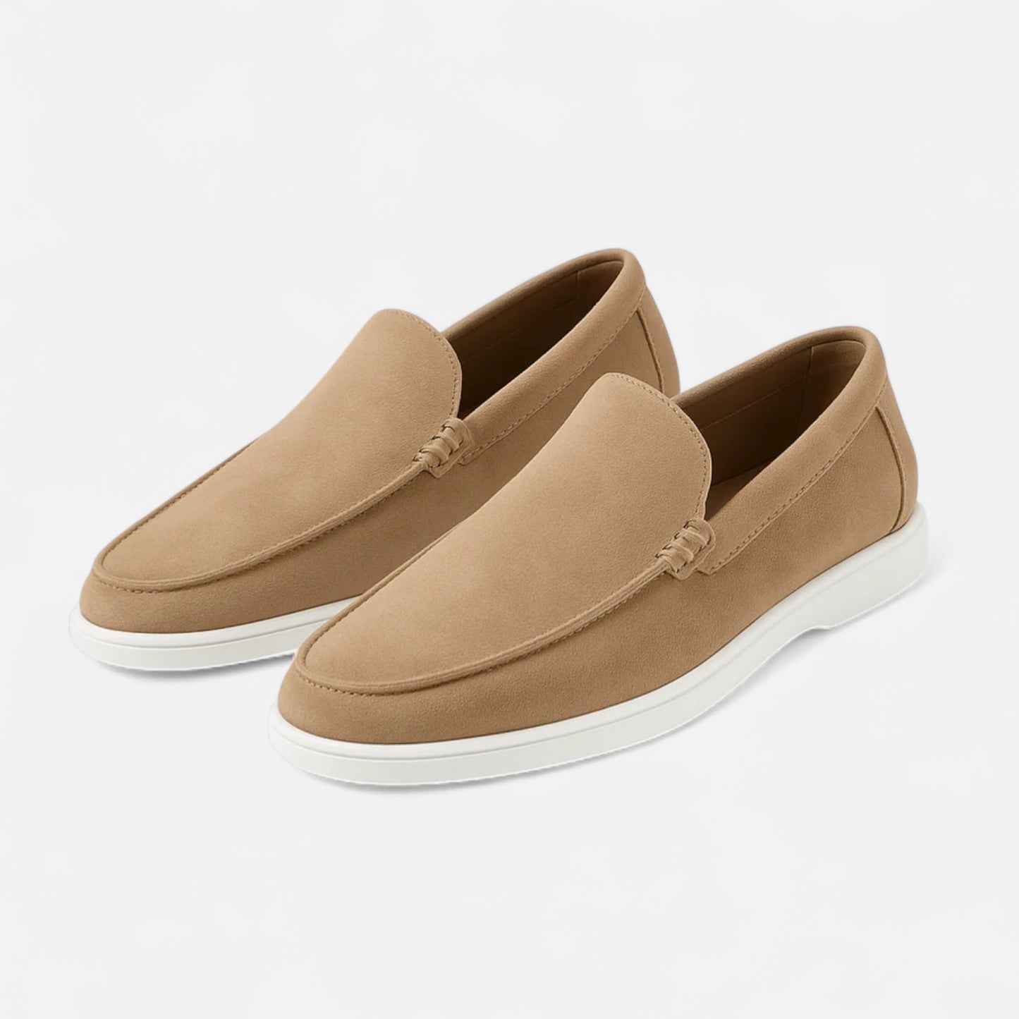 AlignWalk | Men’s Low Suede Loafers – Classic Slip-On, Refined Low Profile