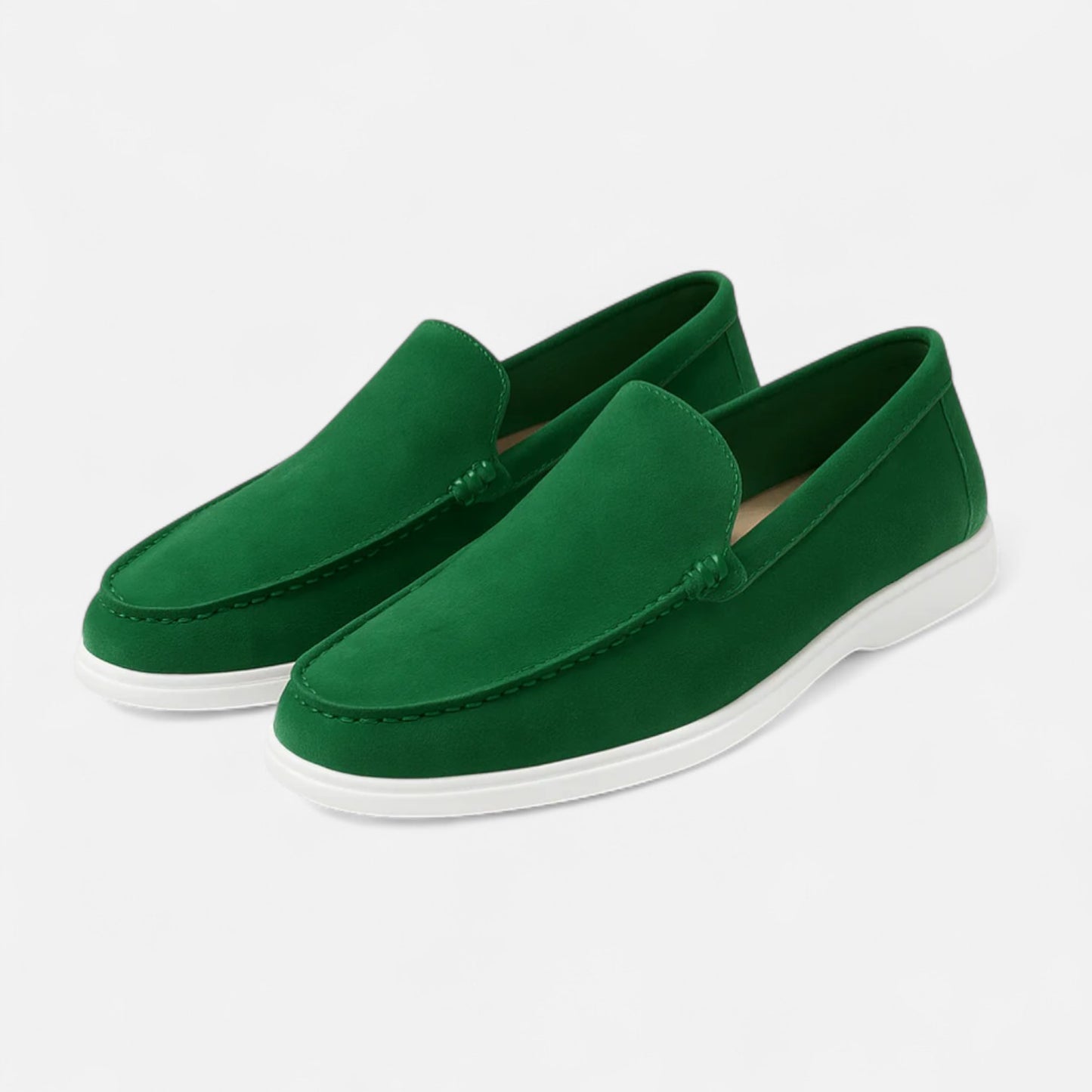 AlignWalk | Men’s Low Suede Loafers – Classic Slip-On, Refined Low Profile