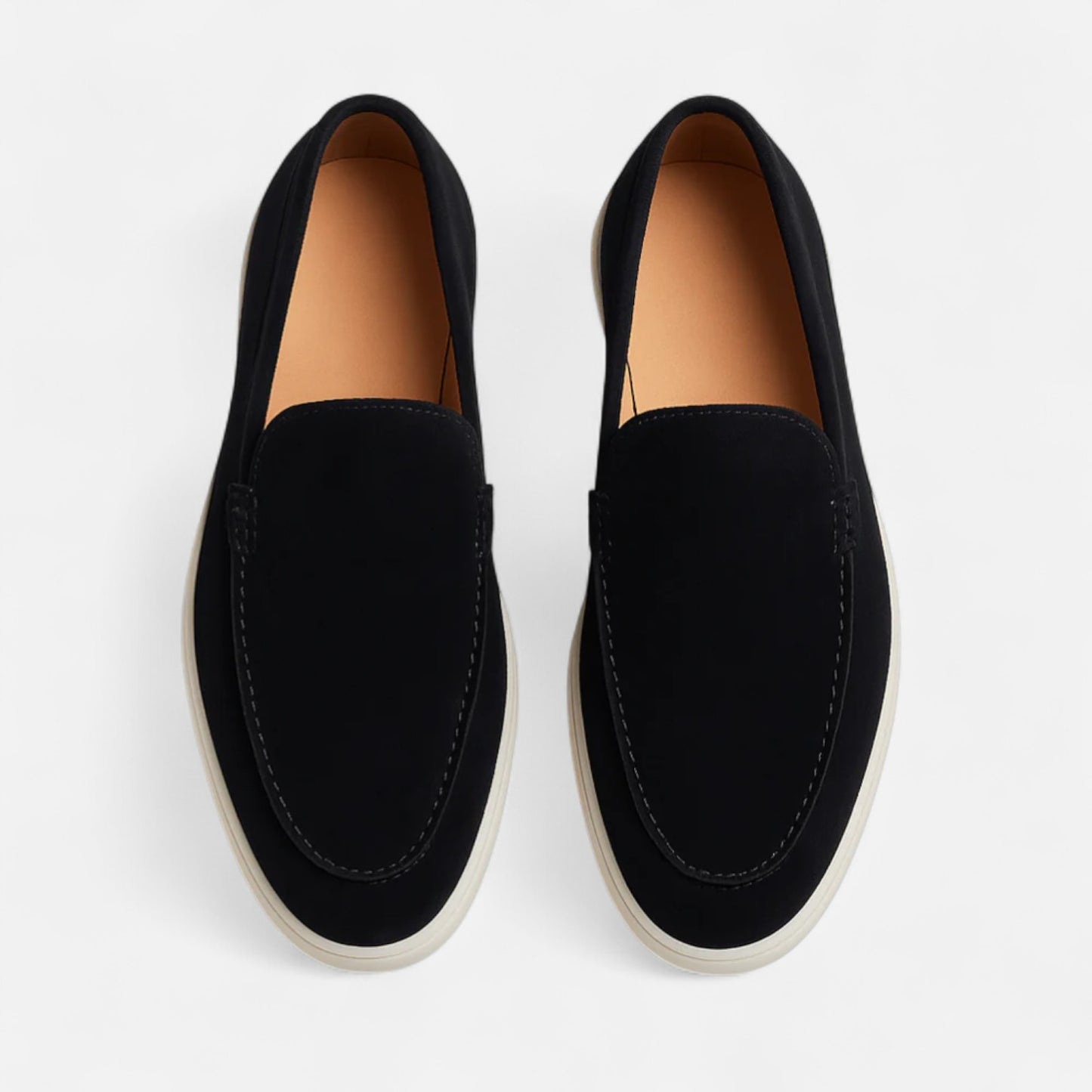 AlignWalk | Men’s Low Suede Loafers – Classic Slip-On, Refined Low Profile