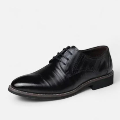 AlignWalk | Men’s Orthopaedic Wingtip Dress Shoes – Classic Lace-Up, Business Comfort